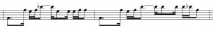 Tutorialsong Bassline Takt 1 und 2